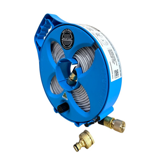 FLAT OUT HOSES - 7.5m Drink Water Hose Compact Multi Reel