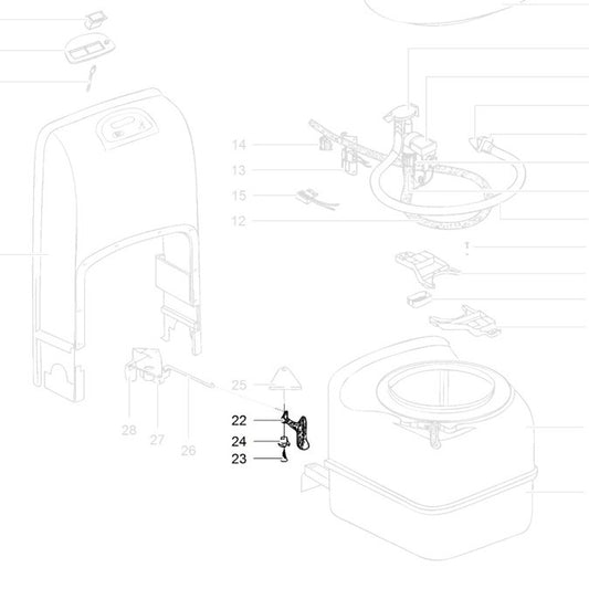 THETFORD 2371374 SC200 BLADE HANDLE