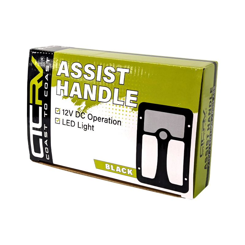 COAST RV - Replacement CAMEC Style 12V Grab Handle Entry Light | Amber & White - Black