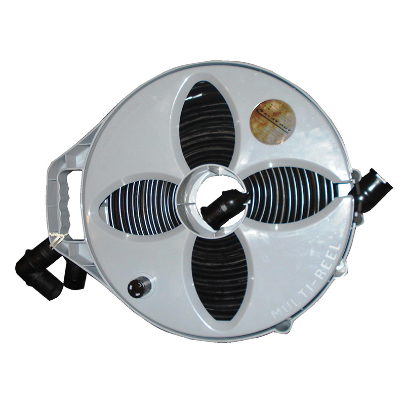 Flat-Out Waste Hose With Reel - 9Mtr 32mm