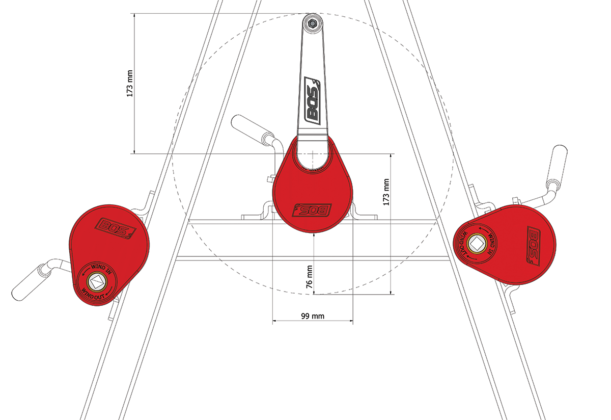 BOS Manual Handle 12MM 020-003