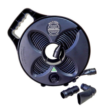 25mm Flat Out Sullage Hose: 6m on Compact Multi-Reel Black