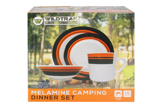 Wildtrak Melamine Dinner Set - 16 piece