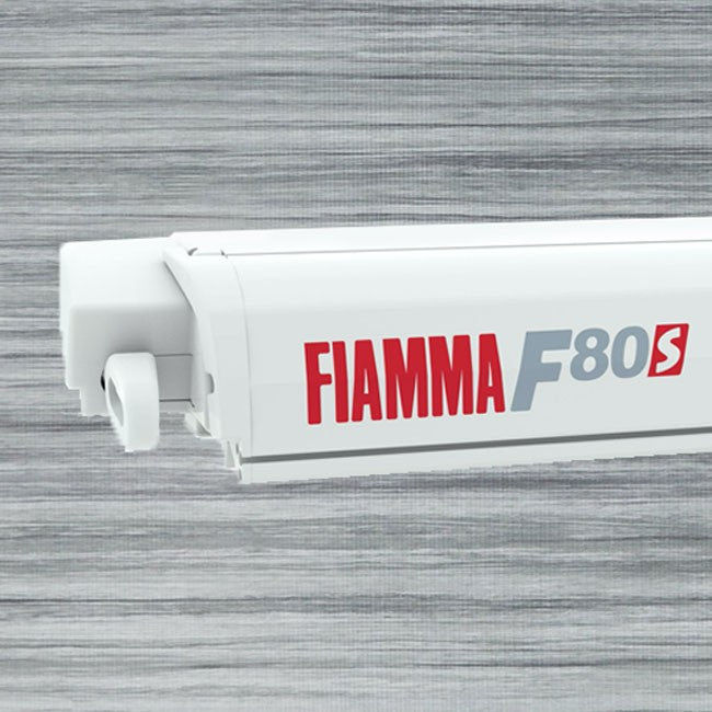 Fiamma F80S 4.0M Awning - Case Polar White, Awning Royal Grey