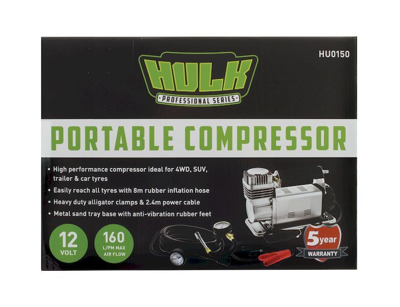 HULK 4X4 PORTABLE AIR COMPRESSOR 160L/MINUTE