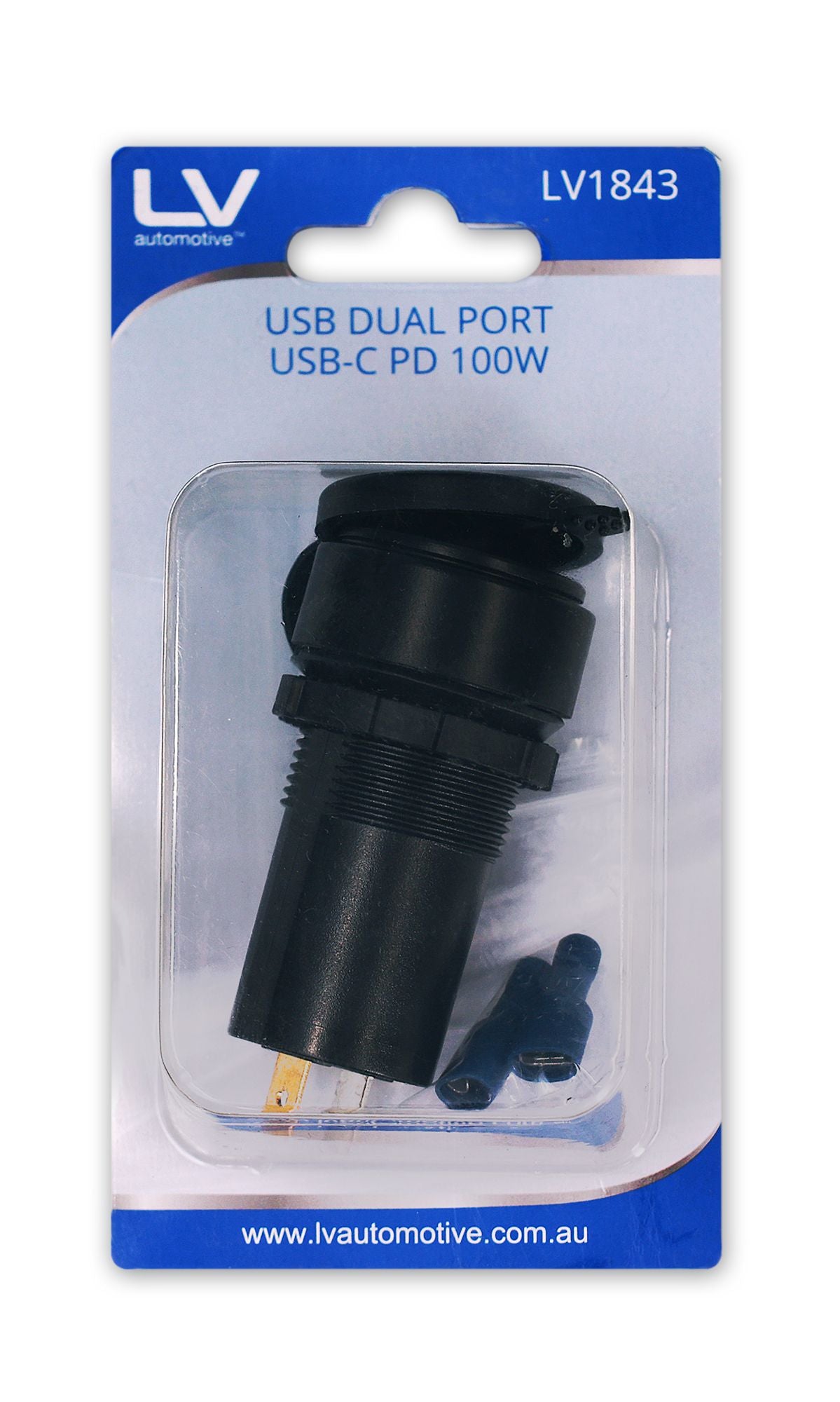 DC USB Dual Port USB-C 100W USB-A 36W 12/24V Fast Charge / Suits Starlink Mini