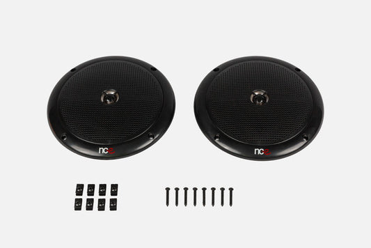 NCE 6.5-INCH SLIMLINE OUTDOOR SPEAKERS - BLACK