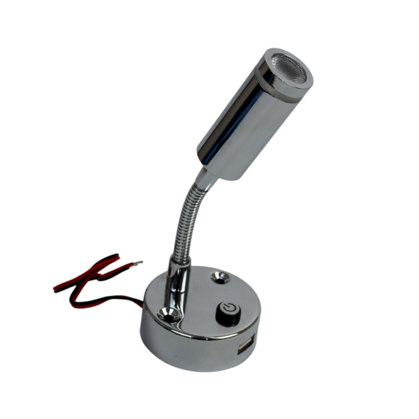 DUAL COLOUR READING LIGHT WITH USB PORT