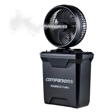 Aerobreeze ProMist 25cm Oscillating Misting Fan