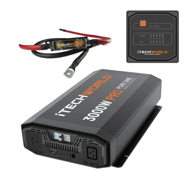 3000W PRO Pure Sine Wave Inverter with ATS and RCD