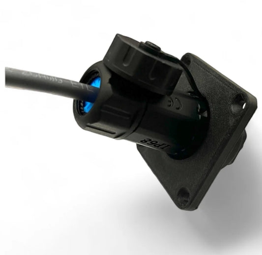 Aluminium Starlink Mini Caravan Waterproof Wall Socket / Passthrough DC 5.5 x 2.1