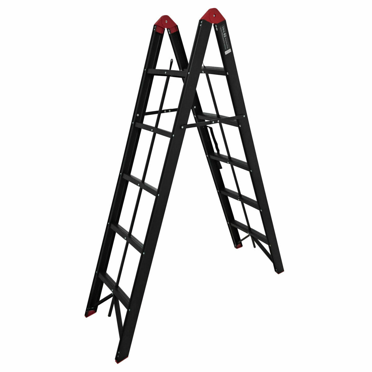Black Step Aluminium Collapsible Box Ladder With Carry Bag - Various Sizes