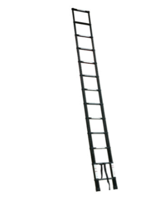 3.8m telescopic ladder with carry bag BLACK