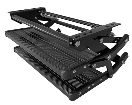 Black Double Manual Bolt on Caravan Step