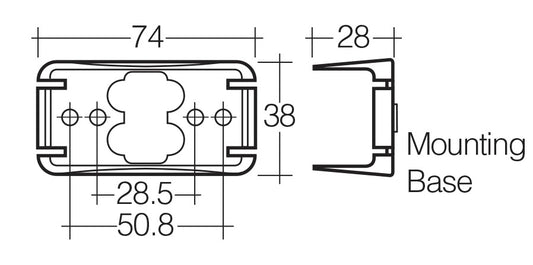 LED FRONT END OUTLINE MARKER (WHITE) 91612BL