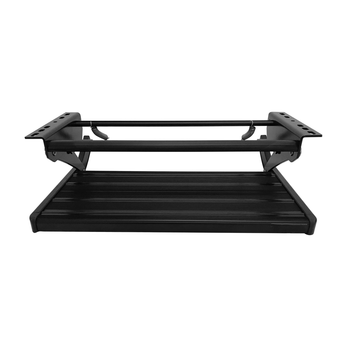XL Black Single Manual Bolt On Caravan Rv Motor Home Step
