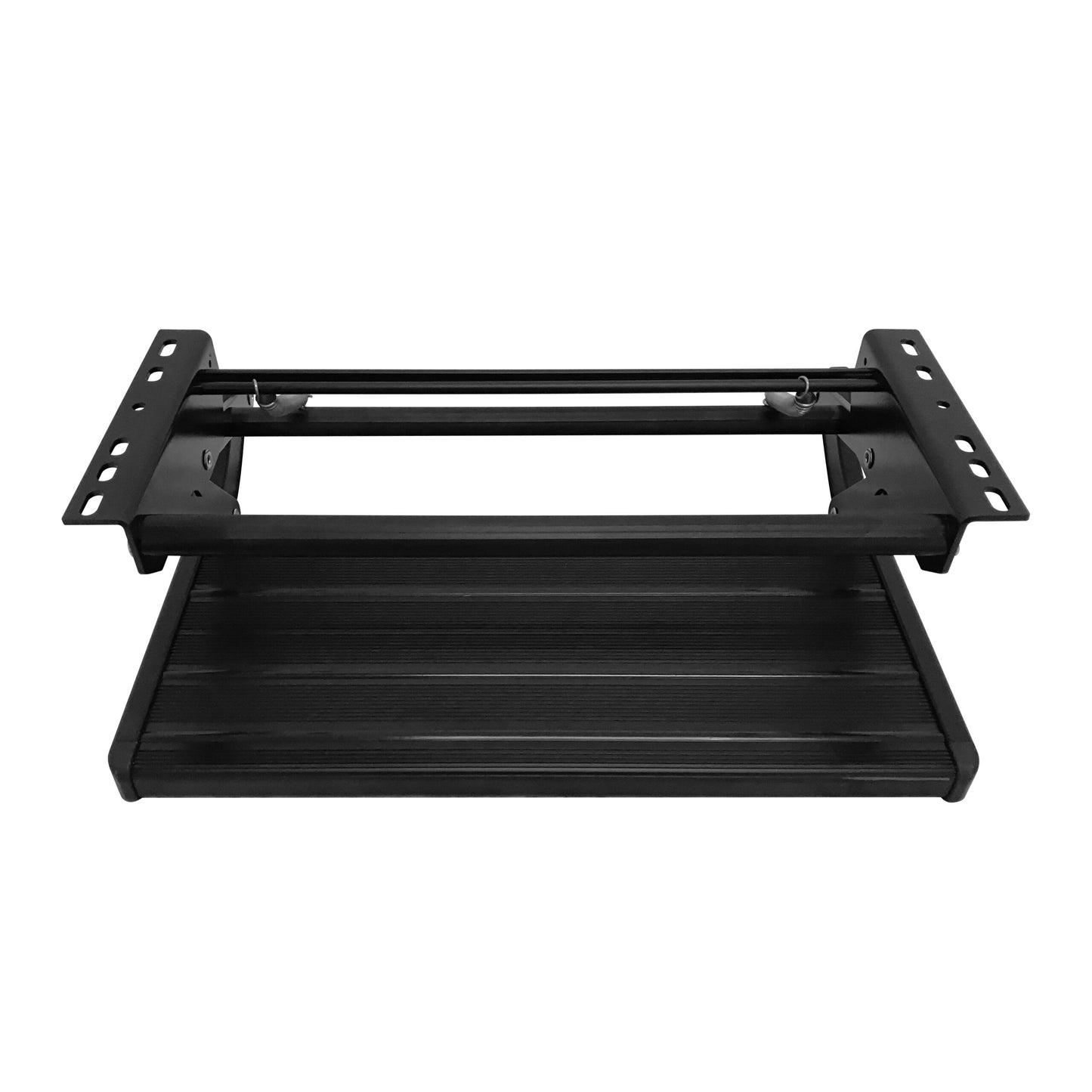 XL Black Single Manual Bolt On Caravan Rv Motor Home Step