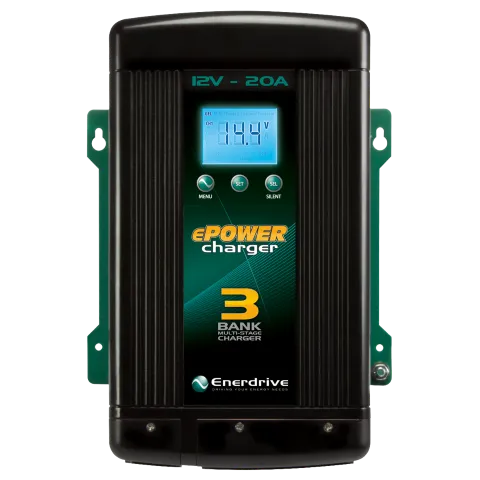 ENERDRIVE EPOWER SMART CHARGER 20AMP / 12V