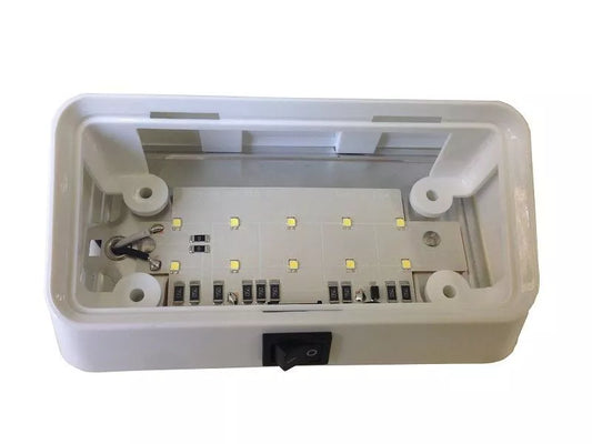 12V LED Annex Light with Switch - Clear Lens