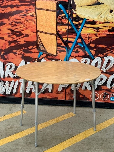 Round Bamboo Table