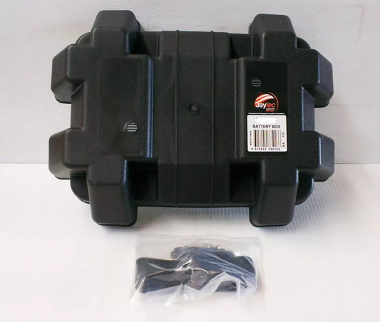BATTERY BOX MEDIUM INCL STRAP FITTING KIT 325 X 185 X 200MM SUITS N70ZZ