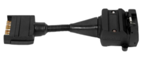 Trailer Adaptor Plug - 7 Pin Male Plug to 12 Pin Female Flat