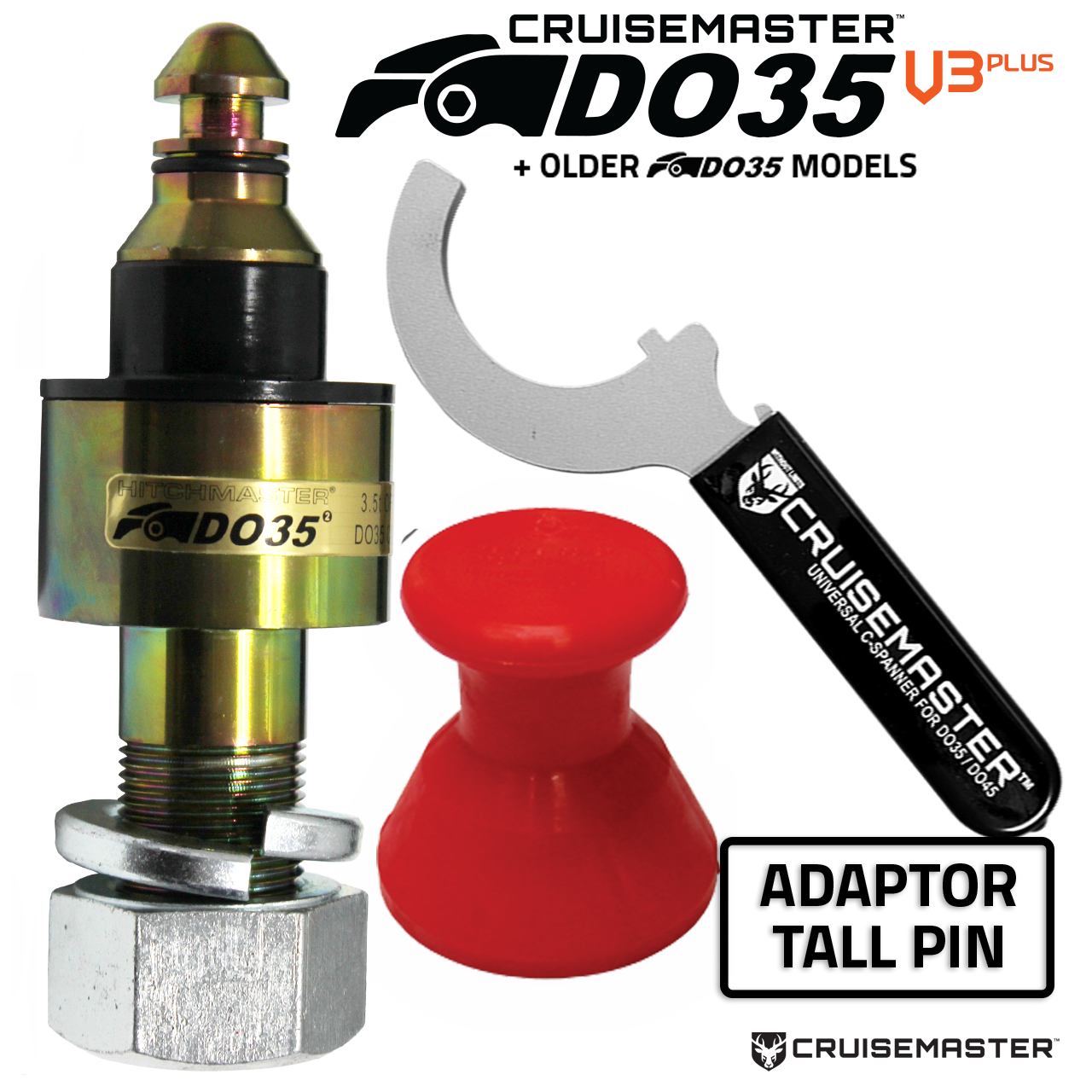 Tow Pin - DO35 Adaptor Pin Kit (Lge 1 1/4" - 32mm Shank)
