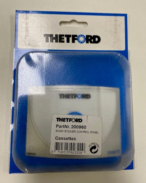 Thetford 200960 - SC220 STICKER CONTROL PANEL