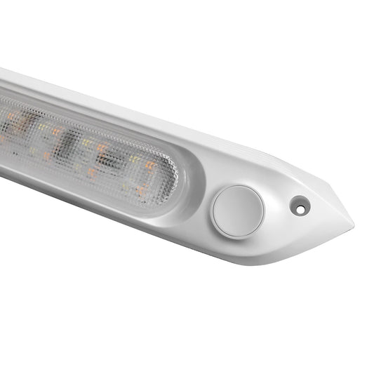 287mm DUAL LED LIGHT 12V AWNING LIGHT AMBER/WHITE LIGHTS WHITE