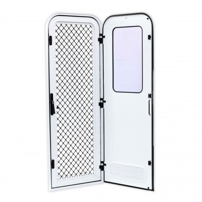 Odyssey Door - 2 Radius Corners - 1750mm x 622mm - Right Hand Hinge - White