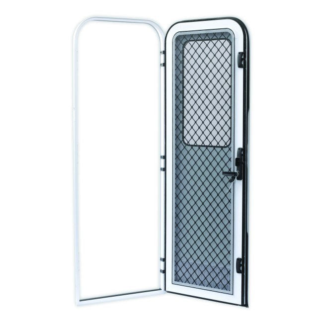 Odyssey Door - 2 Radius Corners - 1750mm x 622mm - Right Hand Hinge - White