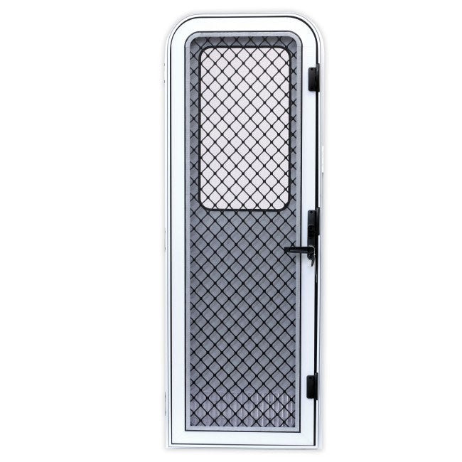 Odyssey Door - 2 Radius Corners - 1750mm x 622mm - Right Hand Hinge - White