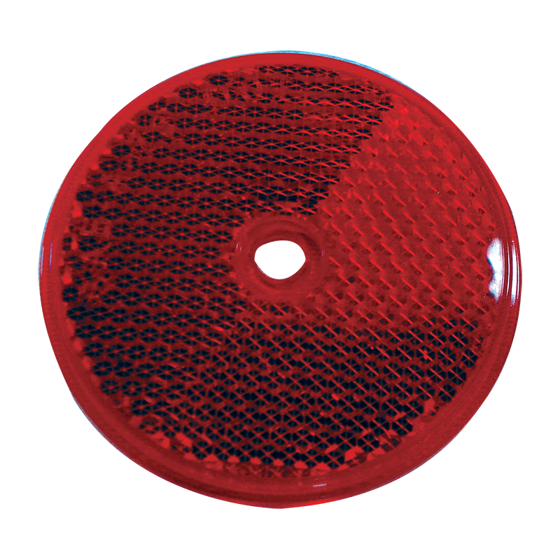 Coast Round Reflex Reflector - Red