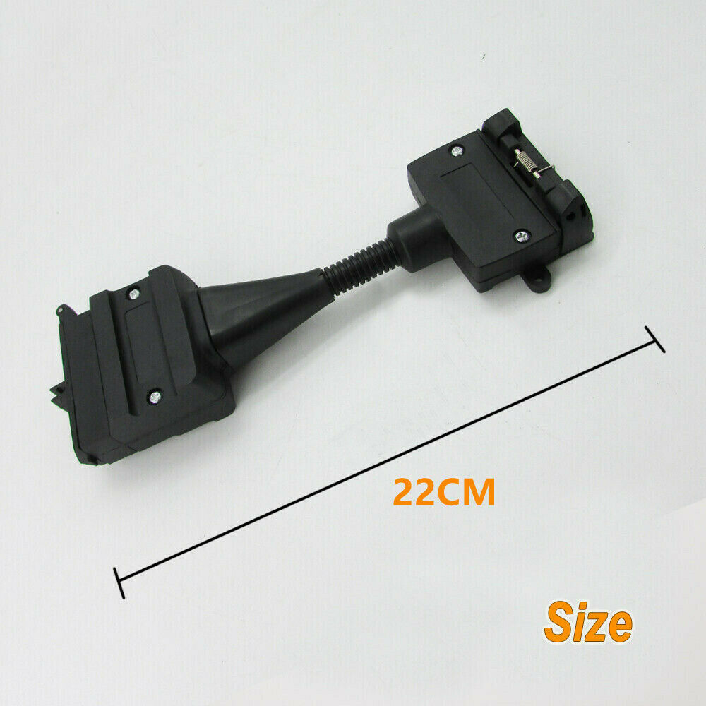 7 PIN TO 12 PIN FLAT SOCKET PLUG FEMALE & MALE ADAPTOR TRAILER CARAVAN CONNECTOR