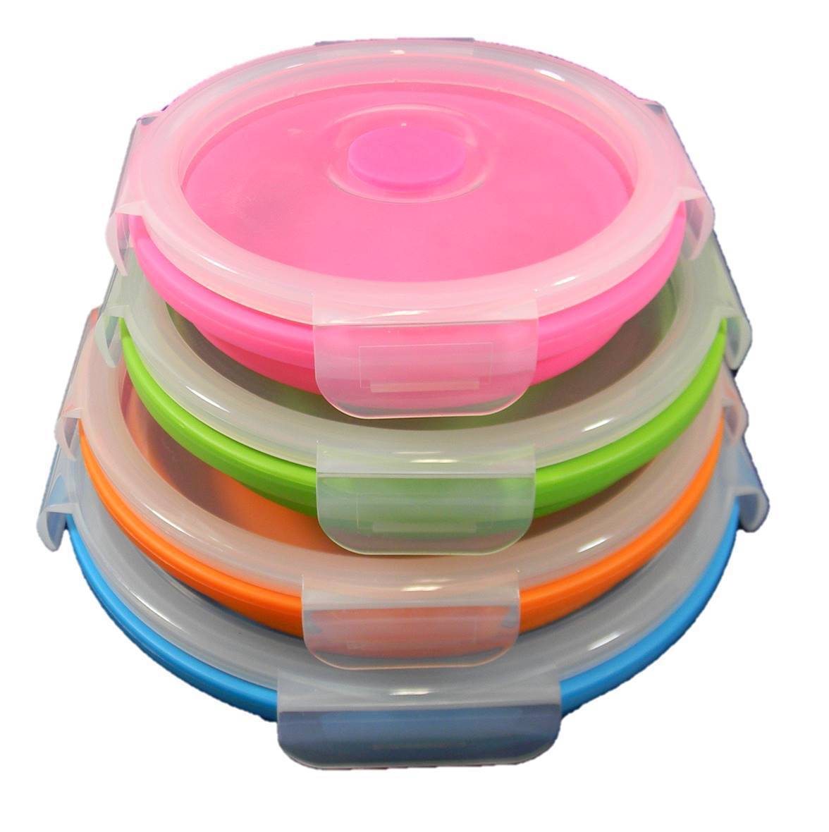 Collapsible Space Saving Round Tub Set of 4
