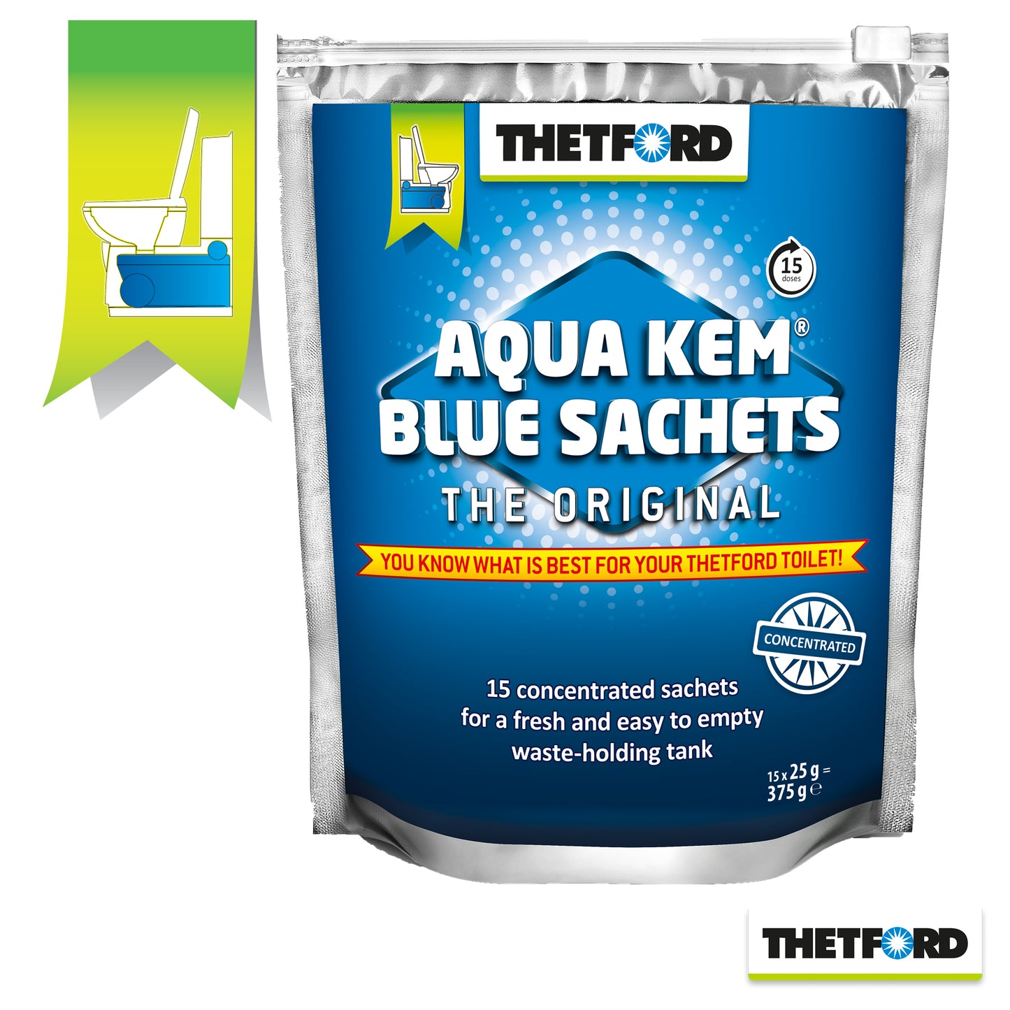 THETFORD AQUA KEM BLUE SACHETS – 15PK