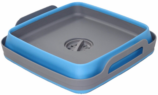 Space Saving Collapsible Blue Sink