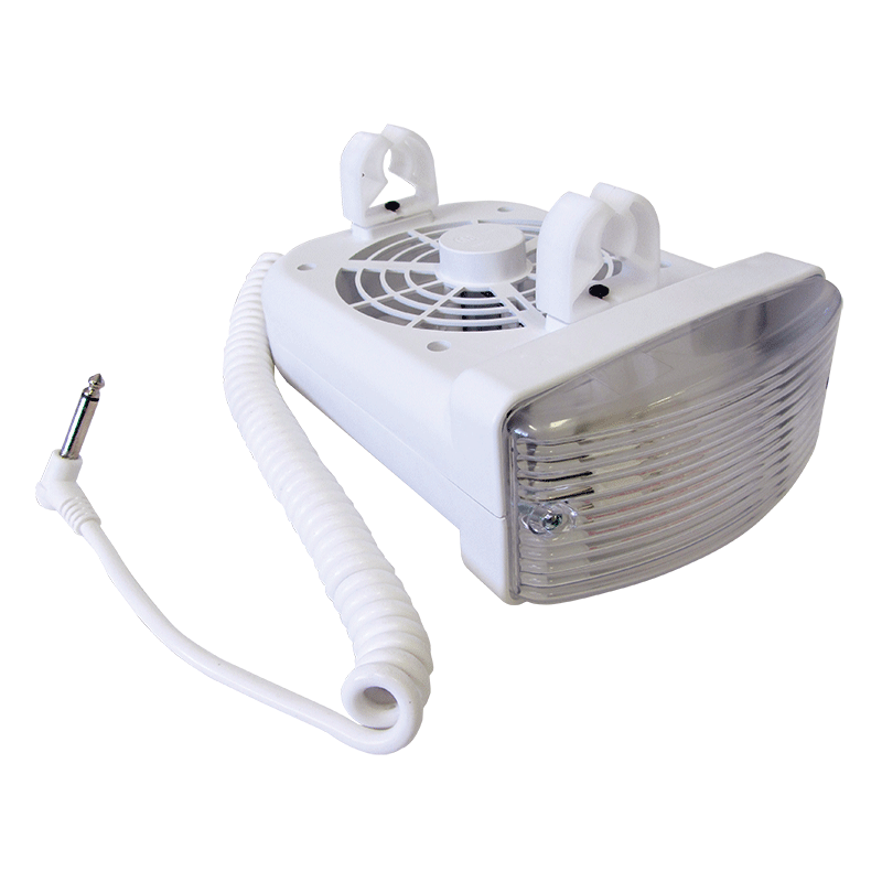 Jayco Clip On Fan and Light Combo (White)