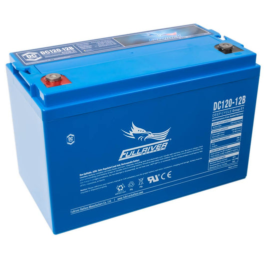 FULL RIVER 12V 120AH AGM DEEP CYCLE BATTERY - DC120-12B