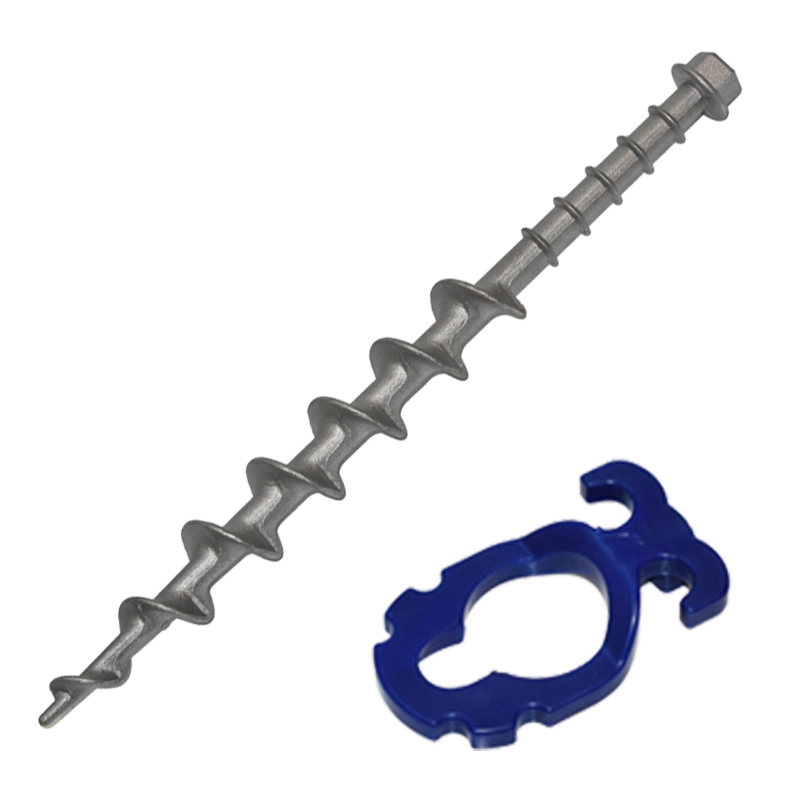 Large Alloy Screw in Peg missing ABS Guy Rope Holder Clip