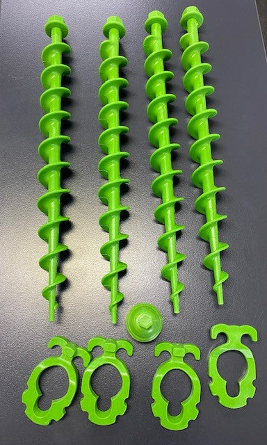 SCREW TENT PEGS - 300MM LONG - BEACH/SAND