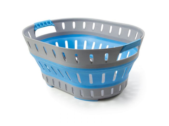 POP-UP LAUNDRY BASKET - GREEN/GREY or BLUE/GREY