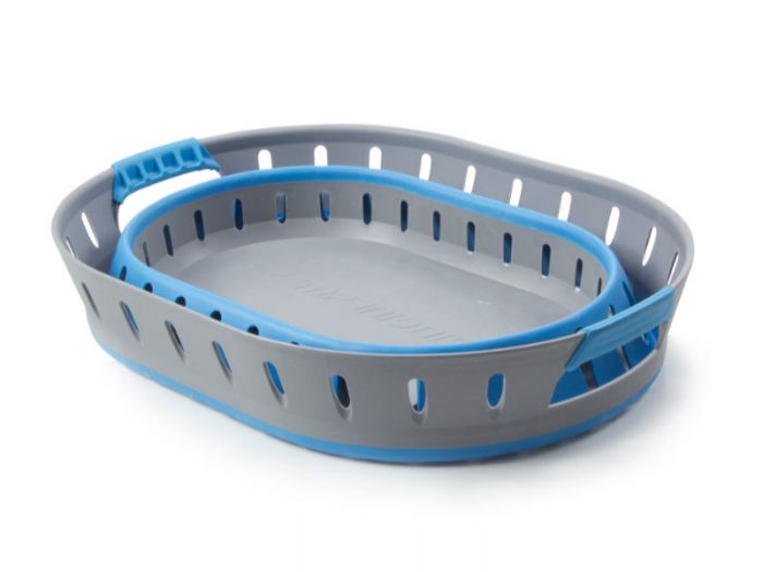 POP-UP LAUNDRY BASKET - GREEN/GREY or BLUE/GREY