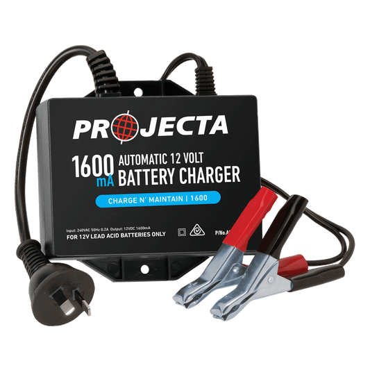 PROJECTA Automatic 12V 1600mA 2 Stage Battery Charger