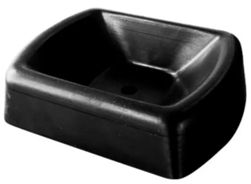 Jockey Wheel Receiver - Rubber