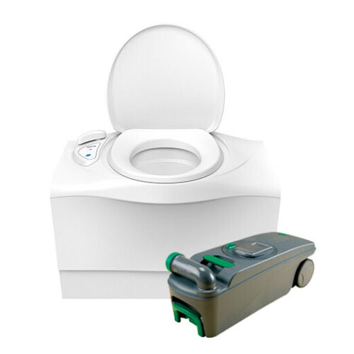 Thetford C400 Holding Tank Left Hand Cassette Toilet - Green