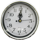 Wall Clock Gold or Silver 10cm Quartz