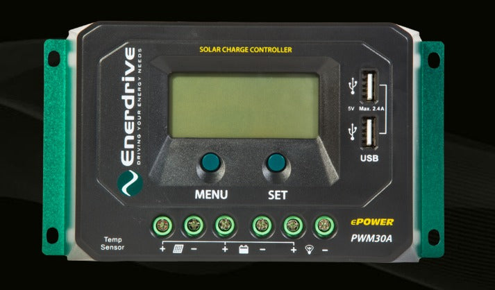 Enerdrive ePOWER PWM Solar Controller- 30amp 12/24