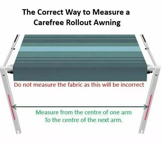 Carefree 14ft silver shale awning with LED