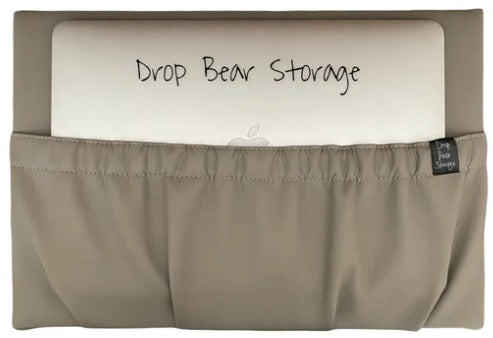Drop Bear LUXE wide storage pocket in faux leather - Various Colours